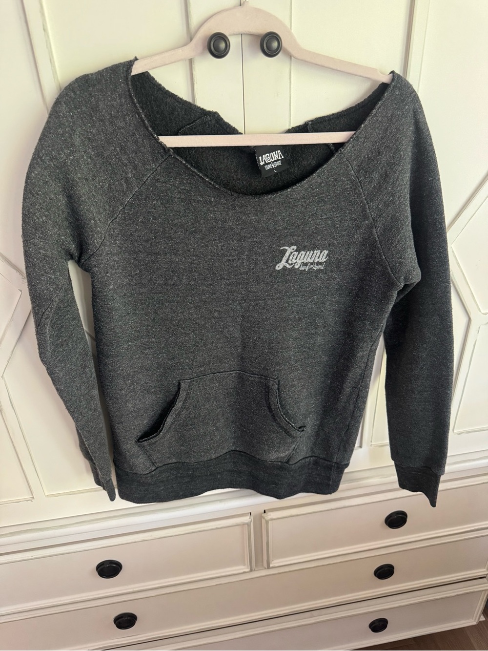 Laguna Beach Sweater - Dark Gray Women's Scoop Neck Crew